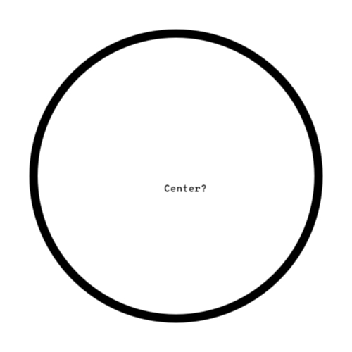 picture of circle with what appears to be the center