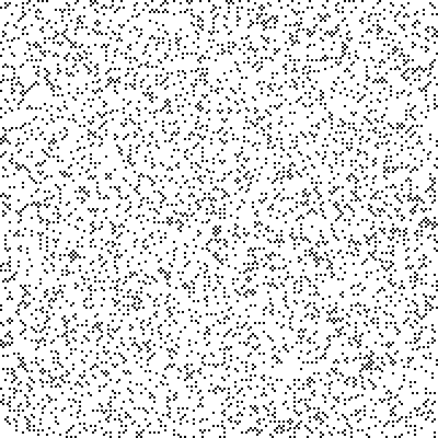 A spiral of positive integers with odd numbers randomly marked.